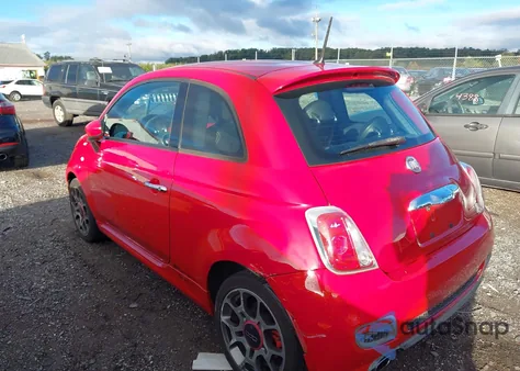 2015 Fiat 500 Sport from USA, damaged, VIN 3C3CFFBR6FT509388
